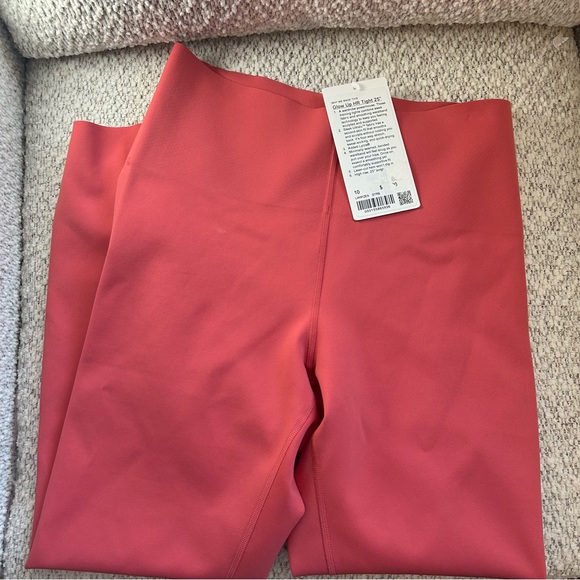 lululemon athletica Women's Glow up super high rise Tight 25" Red Coral Leggings - Picture 4 of 6